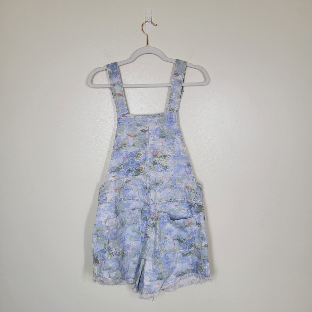 Anthropologie Pilcro Cut Off Denim Short Overalls Size 30 - Picture 6 of 7